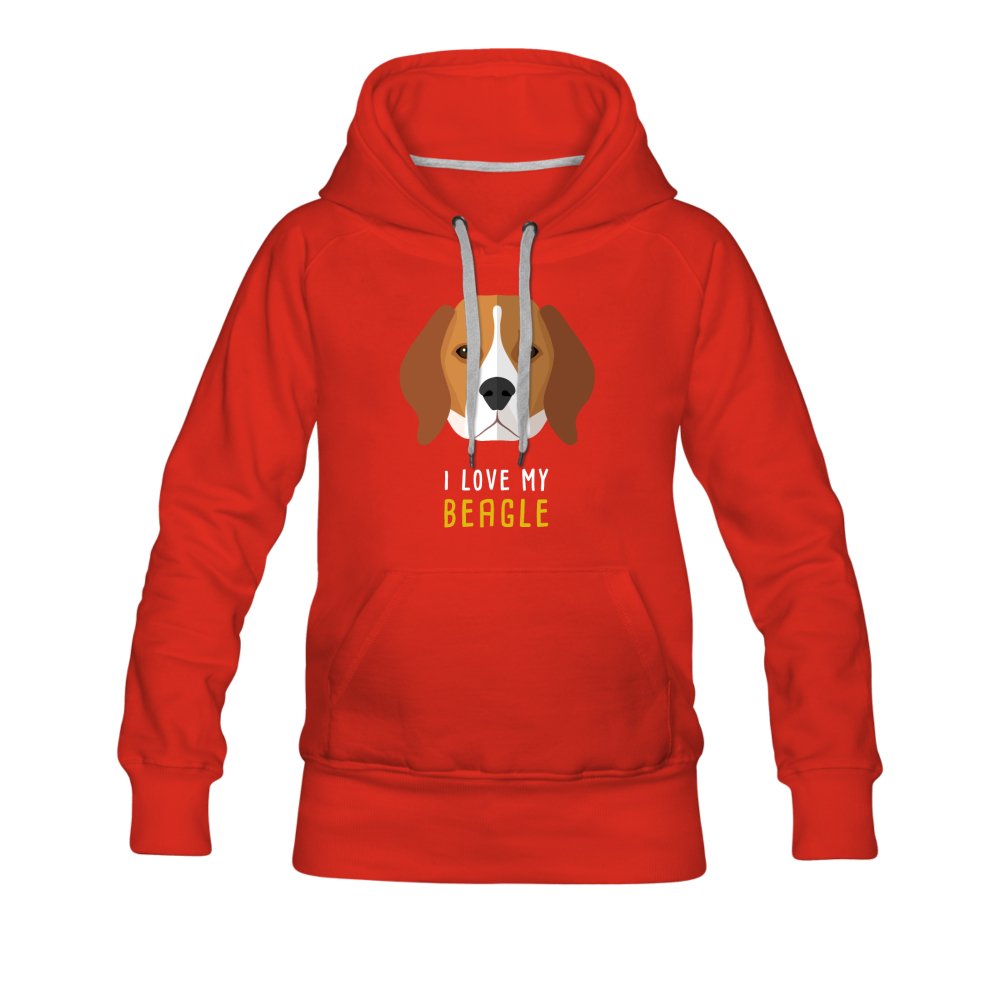 I love my Beagle Women’s Premium Hoodie-Women’s Premium Hoodie | Spreadshirt 444-I love Veterinary