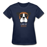 I love my Boxer Gildan Ultra Cotton Ladies T-Shirt-Ultra Cotton Ladies T-Shirt | Gildan G200L-I love Veterinary