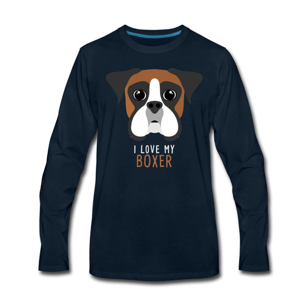 I love my Boxer Unisex Premium Long Sleeve T-Shirt-Men's Premium Long Sleeve T-Shirt | Spreadshirt 875-I love Veterinary