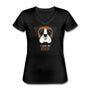 I love my Boxer Women's V-Neck T-Shirt-Women's V-Neck T-Shirt | Fruit of the Loom L39VR-I love Veterinary