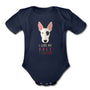 I love my Bull Terrier Onesie-Organic Short Sleeve Baby Bodysuit | Spreadshirt 401-I love Veterinary
