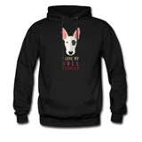 I love my Bull Terrier Unisex Hoodie-Men's Hoodie | Hanes P170-I love Veterinary