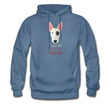 I love my Bull Terrier Unisex Hoodie-Men's Hoodie | Hanes P170-I love Veterinary