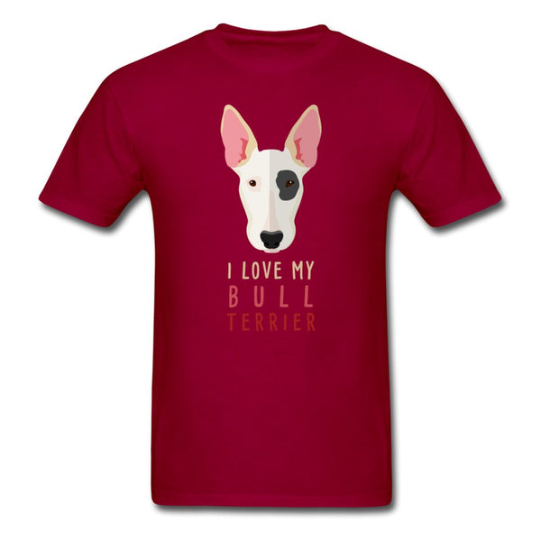 I love my Bull Terrier Unisex T-shirt-Unisex Classic T-Shirt | Fruit of the Loom 3930-I love Veterinary
