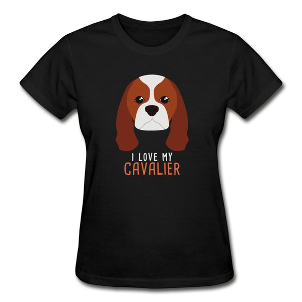 I love my Cavalier Gildan Ultra Cotton Ladies T-Shirt-Ultra Cotton Ladies T-Shirt | Gildan G200L-I love Veterinary
