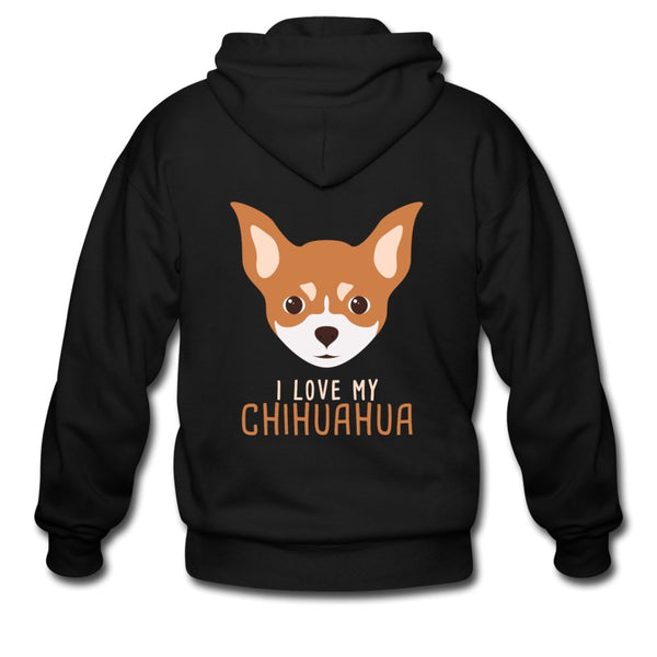 I love my Chihuahua Unisex Zip Hoodie-Heavy Blend Adult Zip Hoodie | Gildan G18600-I love Veterinary