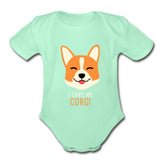 I love my Corgi Onesie-Organic Short Sleeve Baby Bodysuit | Spreadshirt 401-I love Veterinary