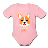 I love my Corgi Onesie-Organic Short Sleeve Baby Bodysuit | Spreadshirt 401-I love Veterinary