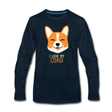 I love my Corgi Unisex Premium Long Sleeve T-Shirt-Men's Premium Long Sleeve T-Shirt | Spreadshirt 875-I love Veterinary