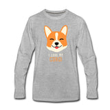 I love my Corgi Unisex Premium Long Sleeve T-Shirt-Men's Premium Long Sleeve T-Shirt | Spreadshirt 875-I love Veterinary
