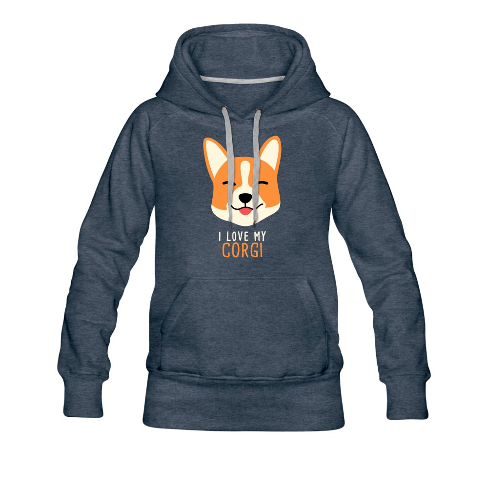 I love my Corgi Women's Premium Hoodie-Women’s Premium Hoodie | Spreadshirt 444-I love Veterinary