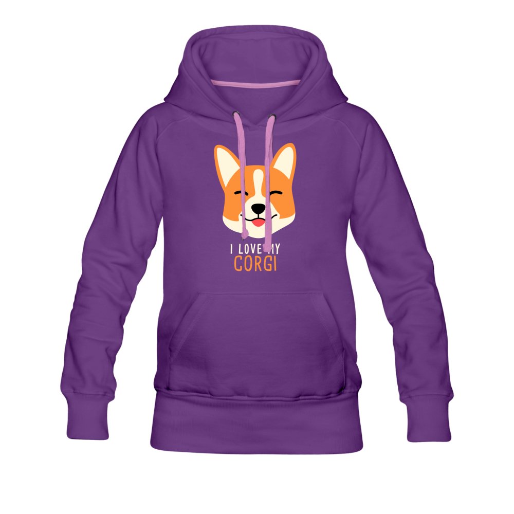 I love my Corgi Women's Premium Hoodie-Women’s Premium Hoodie | Spreadshirt 444-I love Veterinary