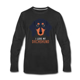 I love my Dachshund Unisex Premium Long Sleeve T-Shirt-Men's Premium Long Sleeve T-Shirt | Spreadshirt 875-I love Veterinary