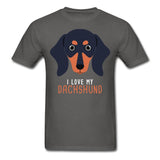 I love my Dachshund Unisex T-shirt-Unisex Classic T-Shirt | Fruit of the Loom 3930-I love Veterinary
