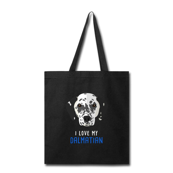 I love my Dalmatian Cotton Tote Bag-Tote Bag | Q-Tees Q800-I love Veterinary