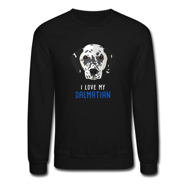 I love my Dalmatian Crewneck Sweatshirt-Unisex Crewneck Sweatshirt | Gildan 18000-I love Veterinary