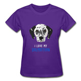 I love my Dalmatian Gildan Ultra Cotton Ladies T-Shirt-Ultra Cotton Ladies T-Shirt | Gildan G200L-I love Veterinary