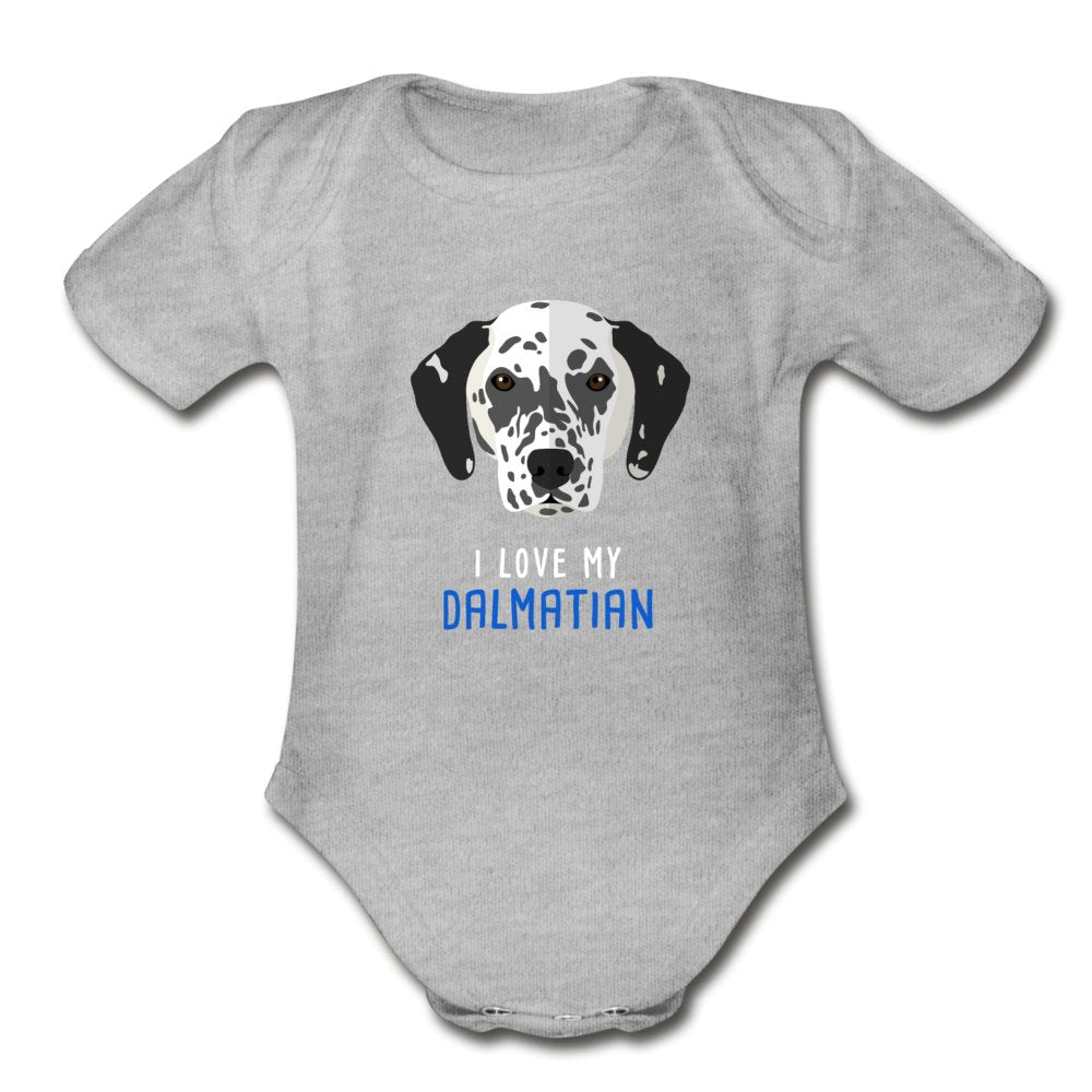I love my Dalmatian Onesie-Organic Short Sleeve Baby Bodysuit | Spreadshirt 401-I love Veterinary