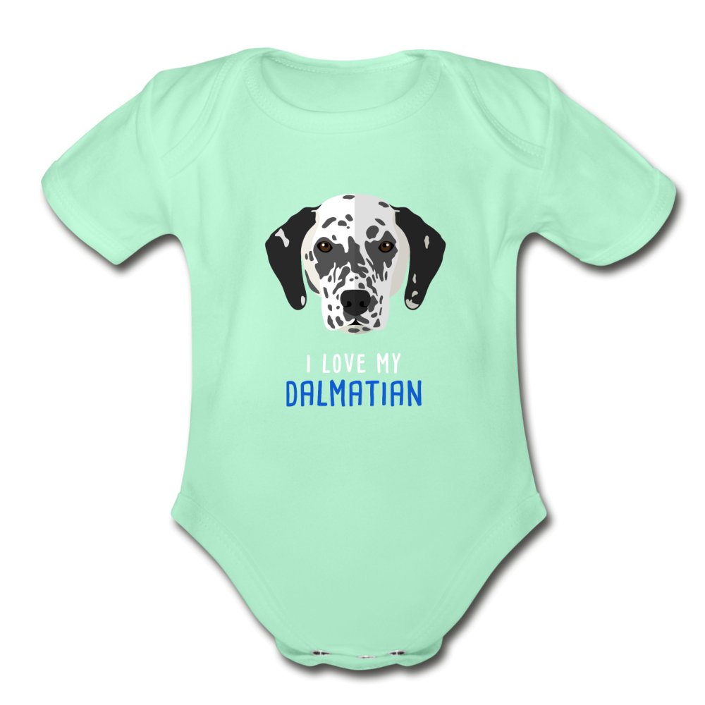 I love my Dalmatian Onesie-Organic Short Sleeve Baby Bodysuit | Spreadshirt 401-I love Veterinary