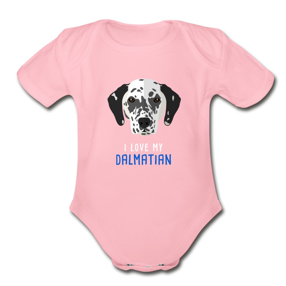 I love my Dalmatian Onesie-Organic Short Sleeve Baby Bodysuit | Spreadshirt 401-I love Veterinary