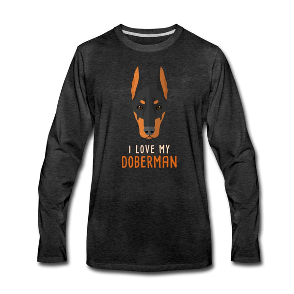 I love my Doberman Unisex Premium Long Sleeve T-Shirt-Men's Premium Long Sleeve T-Shirt | Spreadshirt 875-I love Veterinary