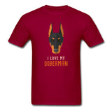 I love my Doberman Unisex T-shirt-Unisex Classic T-Shirt | Fruit of the Loom 3930-I love Veterinary