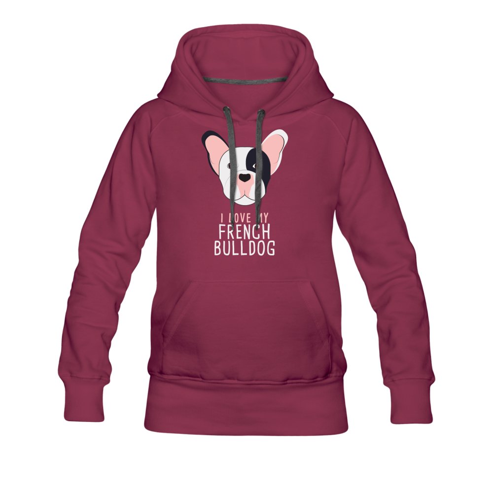 I love my French Bulldog Women's Premium Hoodie-Women’s Premium Hoodie | Spreadshirt 444-I love Veterinary