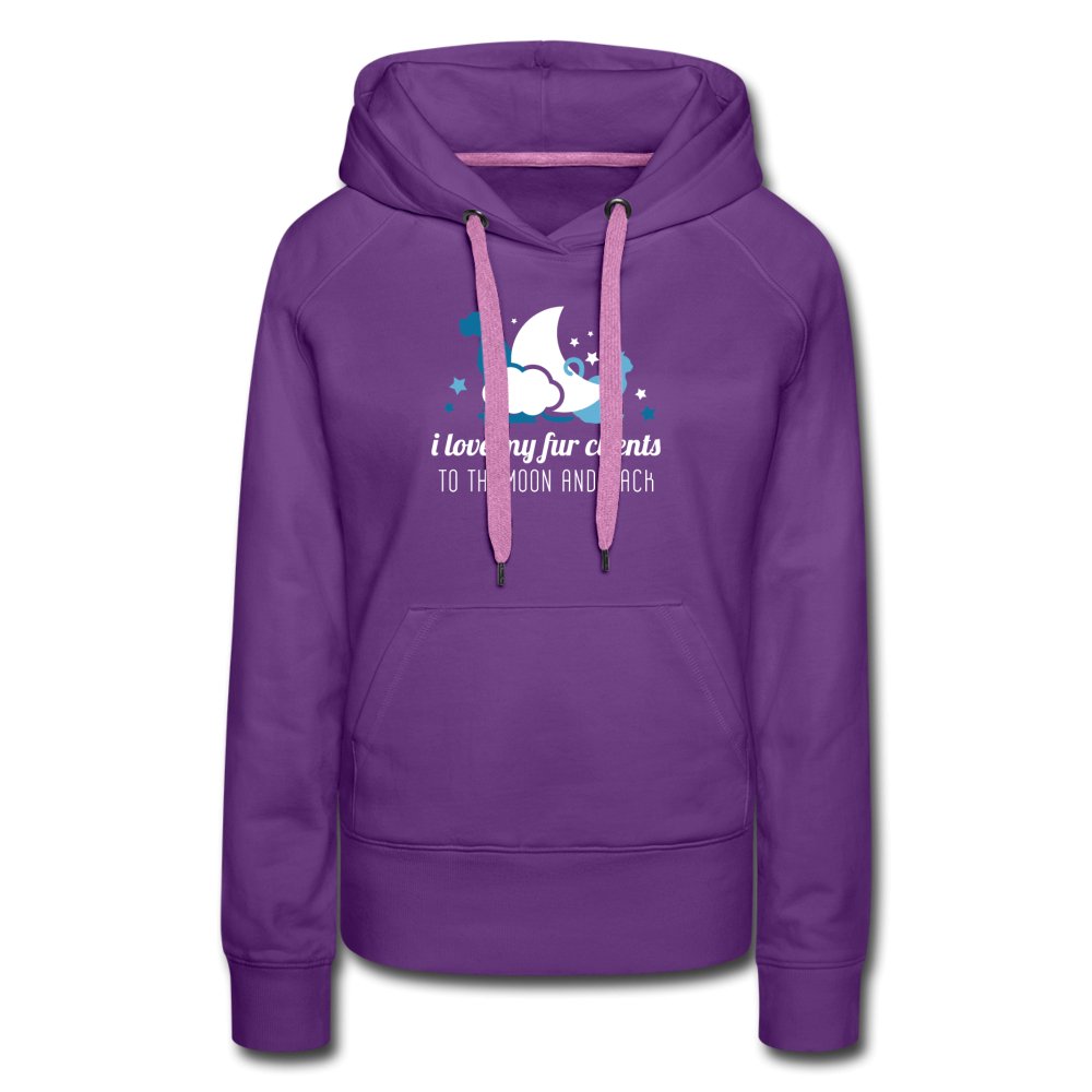 I love my fur clients Women’s Premium Hoodie-Women’s Premium Hoodie | Spreadshirt 444-I love Veterinary