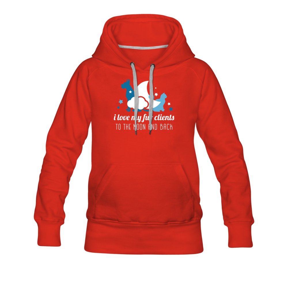 I love my fur clients Women’s Premium Hoodie-Women’s Premium Hoodie | Spreadshirt 444-I love Veterinary