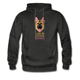 I love my German Shepherd Unisex Hoodie-Men's Hoodie | Hanes P170-I love Veterinary