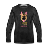 I love my German Shepherd Unisex Premium Long Sleeve T-Shirt-Men's Premium Long Sleeve T-Shirt | Spreadshirt 875-I love Veterinary