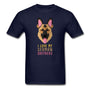 I love my German Shepherd Unisex T-shirt-Unisex Classic T-Shirt | Fruit of the Loom 3930-I love Veterinary