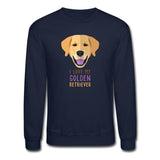 I love my Golden Retriever Crewneck Sweatshirt-Unisex Crewneck Sweatshirt | Gildan 18000-I love Veterinary