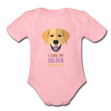 I love my Golden Retriever Onesie-Organic Short Sleeve Baby Bodysuit | Spreadshirt 401-I love Veterinary