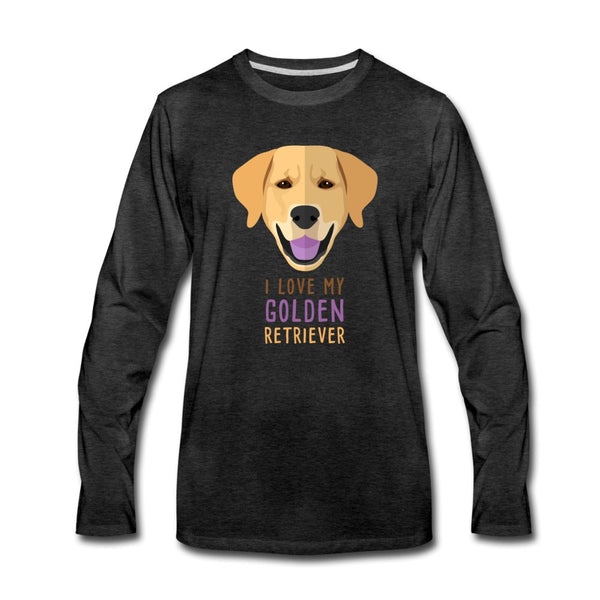 I love my Golden Retriever Unisex Premium Long Sleeve T-Shirt-Men's Premium Long Sleeve T-Shirt | Spreadshirt 875-I love Veterinary