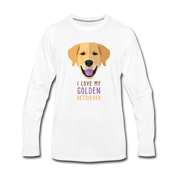 I love my Golden Retriever Unisex Premium Long Sleeve T-Shirt-Men's Premium Long Sleeve T-Shirt | Spreadshirt 875-I love Veterinary