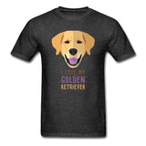 I love my Golden Retriever Unisex T-shirt-Unisex Classic T-Shirt | Fruit of the Loom 3930-I love Veterinary