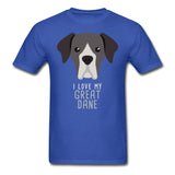 I love my Great Dane Unisex T-shirt-Unisex Classic T-Shirt | Fruit of the Loom 3930-I love Veterinary