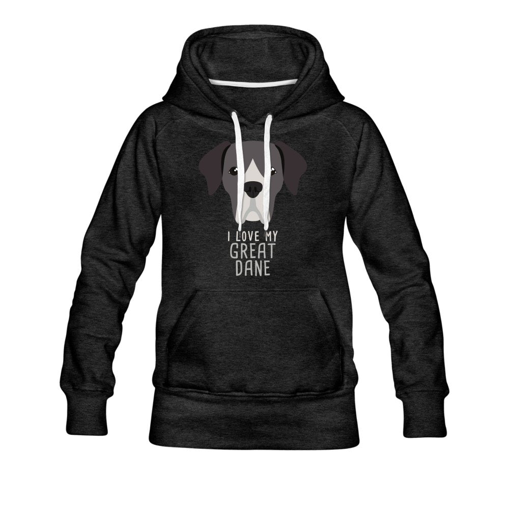 I love my Great Dane Women's Premium Hoodie-Women’s Premium Hoodie | Spreadshirt 444-I love Veterinary