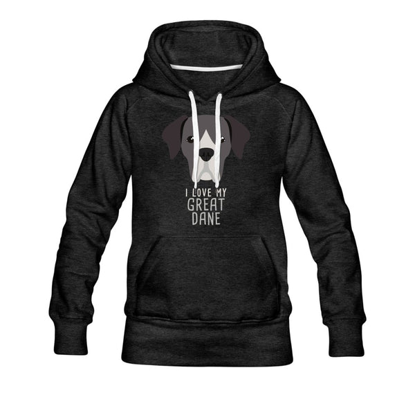 I love my Great Dane Women's Premium Hoodie-Women’s Premium Hoodie | Spreadshirt 444-I love Veterinary