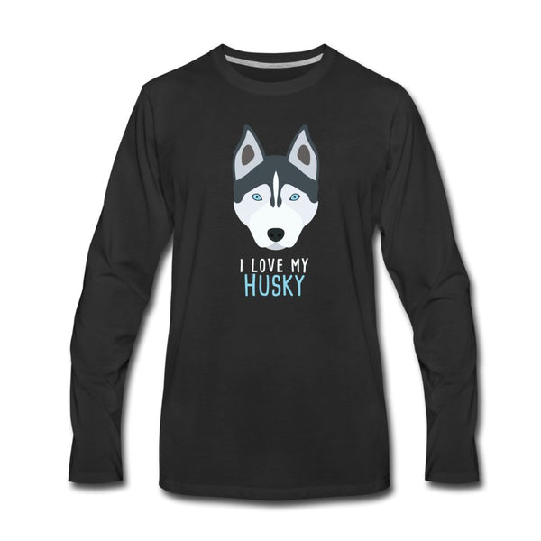 I love my Husky Unisex Premium Long Sleeve T-Shirt-Men's Premium Long Sleeve T-Shirt | Spreadshirt 875-I love Veterinary