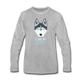 I love my Husky Unisex Premium Long Sleeve T-Shirt-Men's Premium Long Sleeve T-Shirt | Spreadshirt 875-I love Veterinary