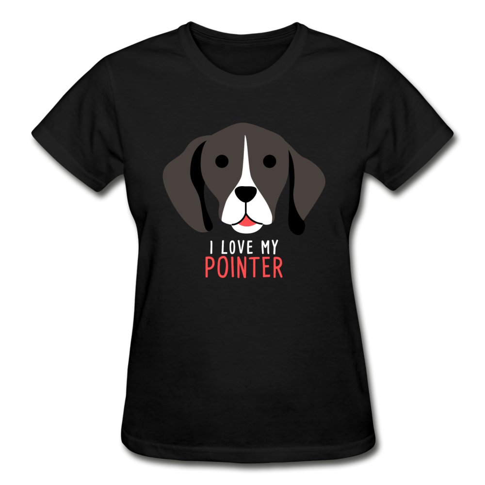 I love my Pointer Gildan Ultra Cotton Ladies T-Shirt-Ultra Cotton Ladies T-Shirt | Gildan G200L-I love Veterinary