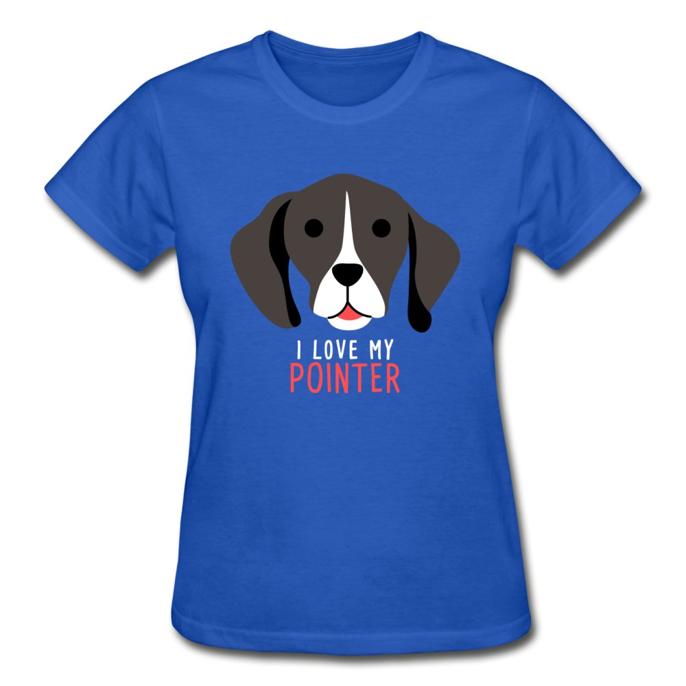 I love my Pointer Gildan Ultra Cotton Ladies T-Shirt-Ultra Cotton Ladies T-Shirt | Gildan G200L-I love Veterinary