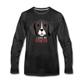 I love my Pointer Unisex Premium Long Sleeve T-Shirt-Men's Premium Long Sleeve T-Shirt | Spreadshirt 875-I love Veterinary