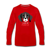 I love my Pointer Unisex Premium Long Sleeve T-Shirt-Men's Premium Long Sleeve T-Shirt | Spreadshirt 875-I love Veterinary