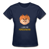 I love my Pomeranian Gildan Ultra Cotton Ladies T-Shirt-Ultra Cotton Ladies T-Shirt | Gildan G200L-I love Veterinary