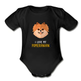 I love my Pomeranian Onesie-Organic Short Sleeve Baby Bodysuit | Spreadshirt 401-I love Veterinary
