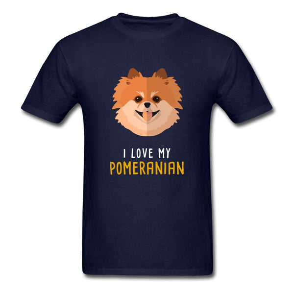 I love my Pomeranian Unisex T-shirt-Unisex Classic T-Shirt | Fruit of the Loom 3930-I love Veterinary