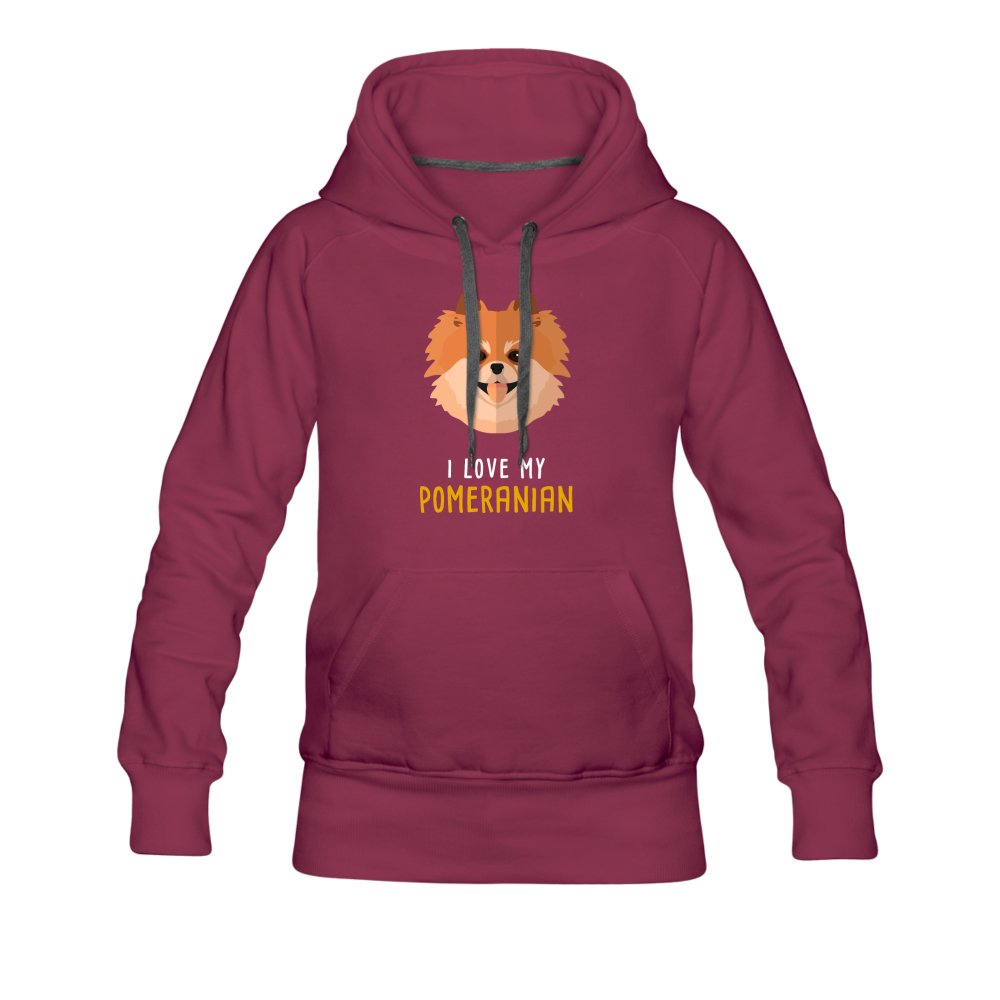 I love my Pomeranian Women's Premium Hoodie-Women’s Premium Hoodie | Spreadshirt 444-I love Veterinary